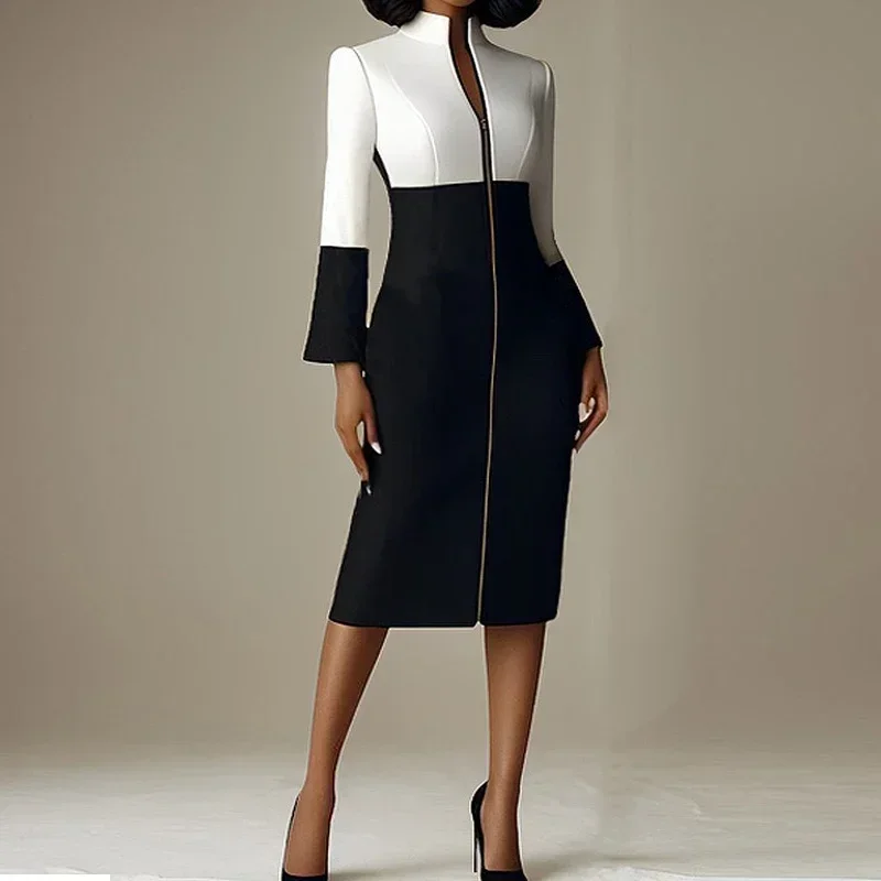 Women Formal Wear H&M - Vestido Midi Ajustado con Cierre y