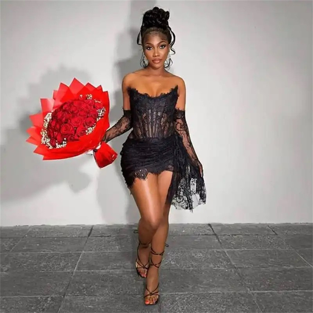 Women Formal Wear H&M - Vestido Tubo Elegante de Encaje de
