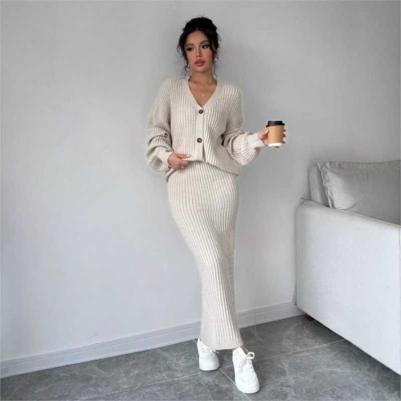 Women'S Formal Wear Cardigan - Suéter de punto para mujer, falda