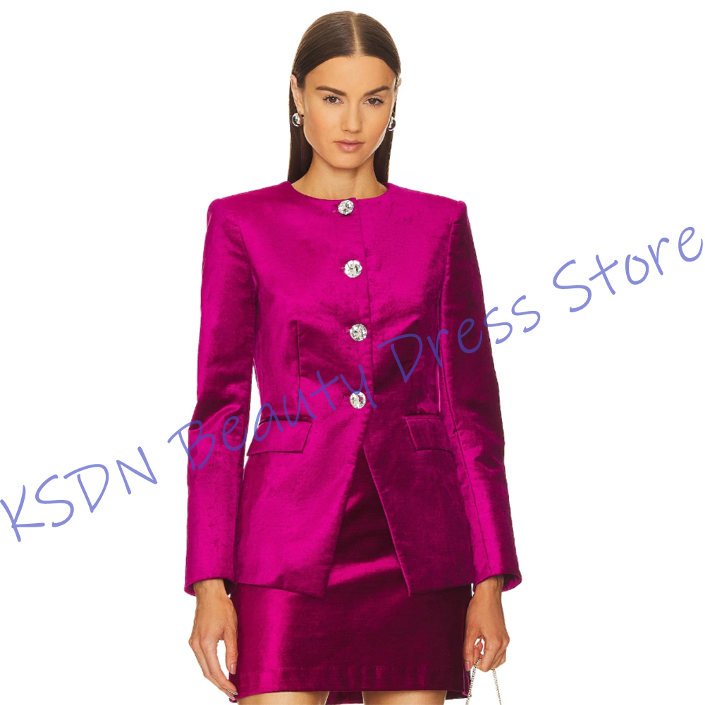 Women'S Elegant Formal Wear - Conjunto de Dos Piezas (Chaqueta +