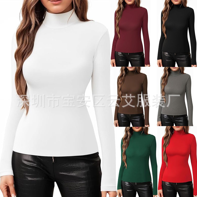 Turtleneck Bodysuit Office - Camiseta de punto de cuello alto