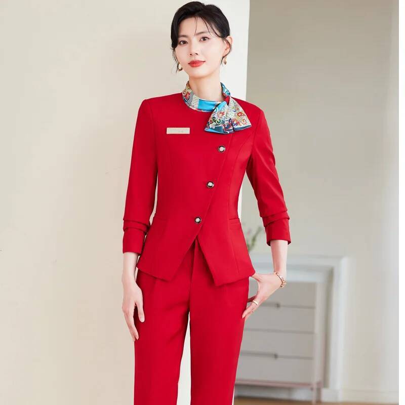 Women Formal Wear Blazers - Trajes de pantalón de talla grande
