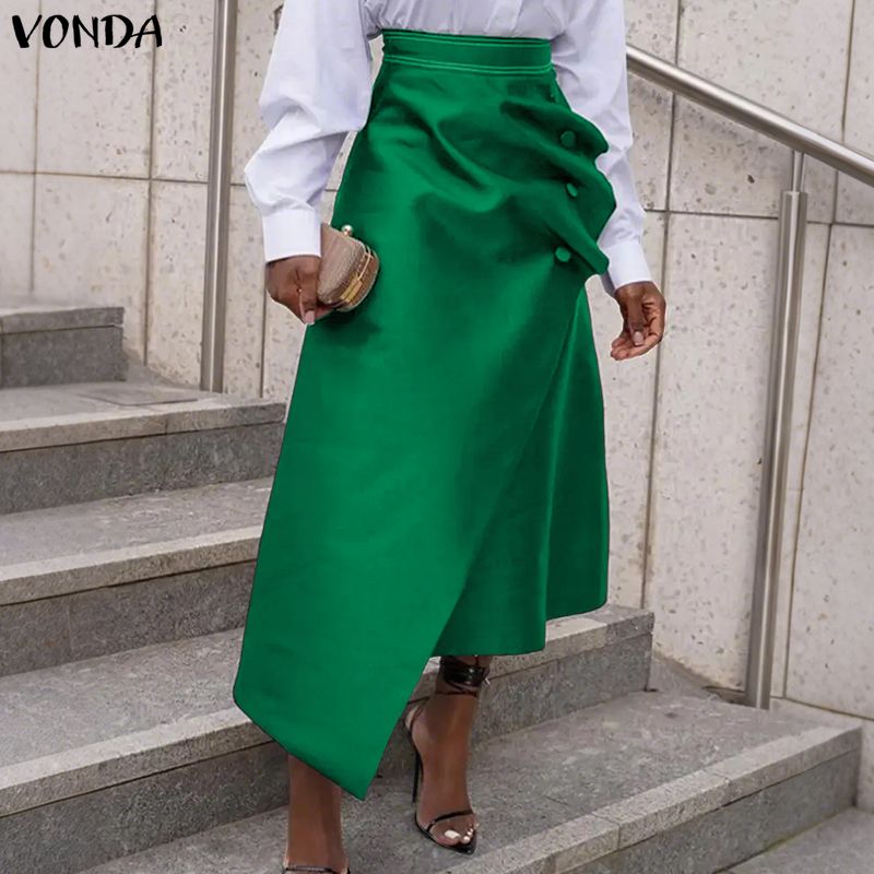 Pencil Skirt Midi - VONDA, Faldas elegantes de satén de
