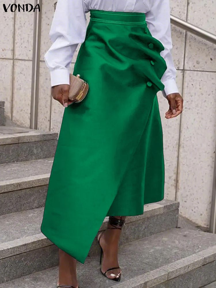 Pencil Skirt Midi - Faldas de satén de talla grande