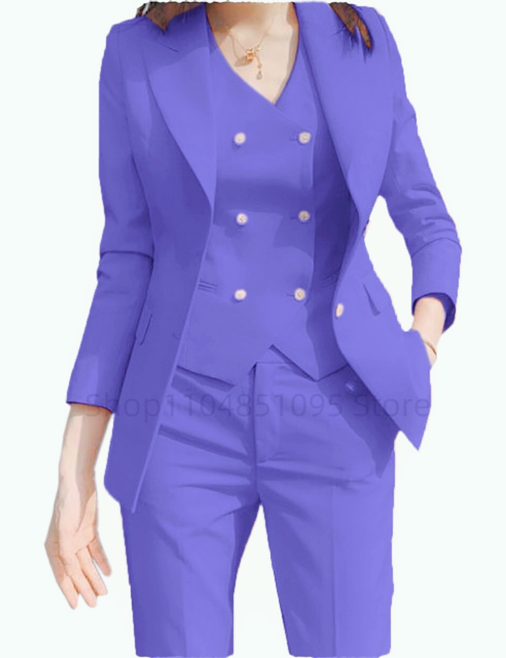Women'S Elegant Formal Wear - Conjuntos de Tres Piezas de Chaqueta