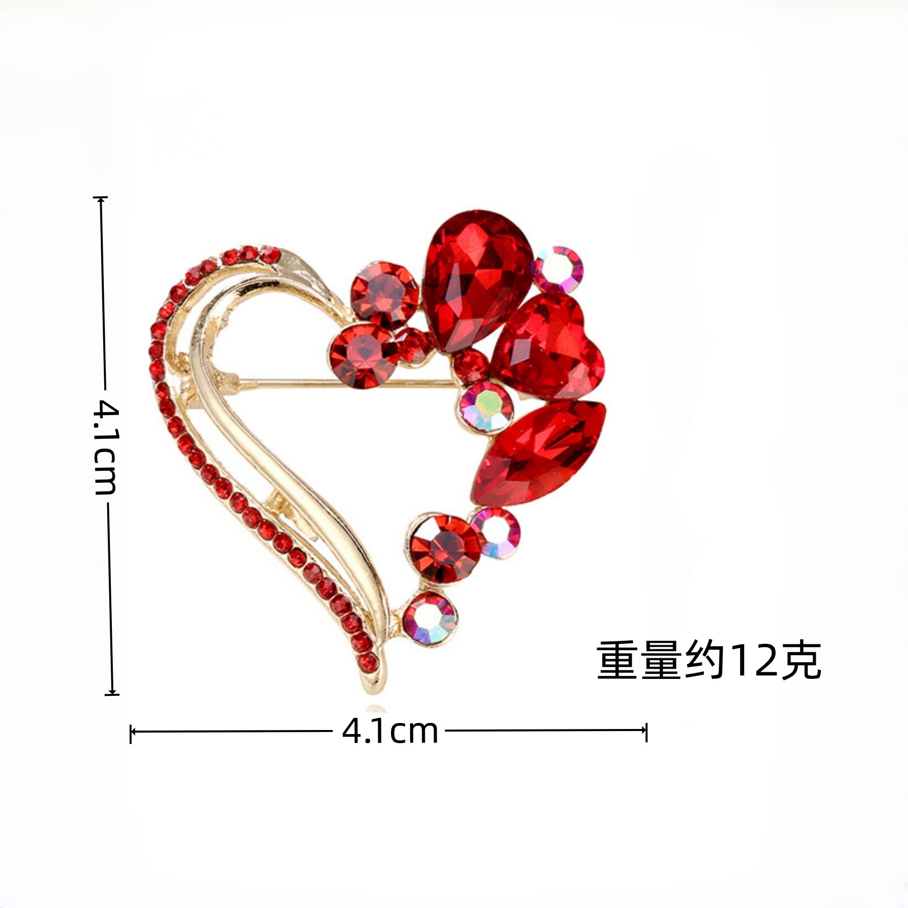 Broche de Corazón Abierto de C - Women'S Formal Day Wear reseña y precio