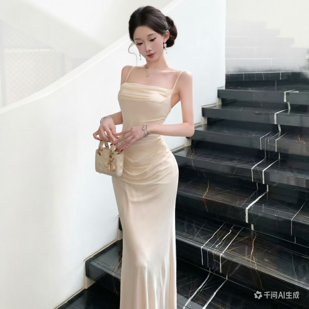 Elegante Vestido de Noche Beig - Formal Wear For Women Xl reseña y precio