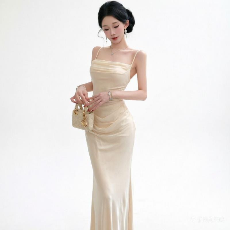 Elegante Vestido de Noche Beig - Formal Wear For Women Xl reseña y precio