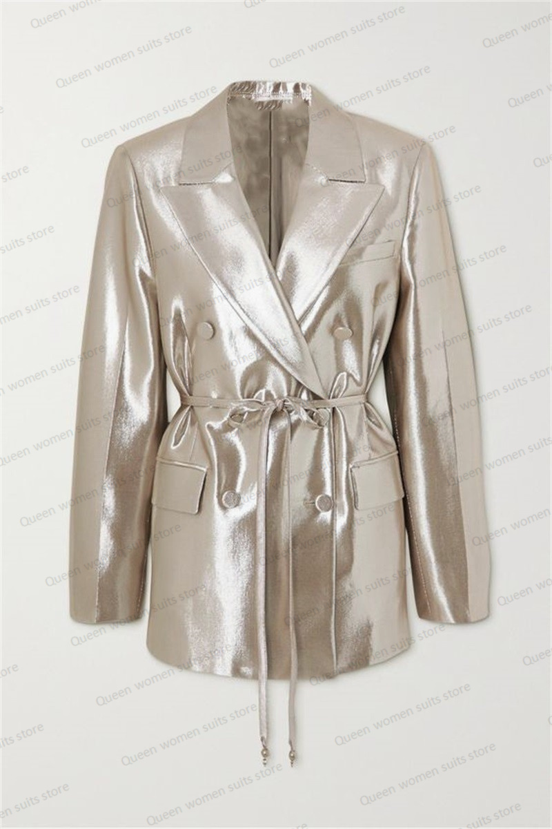 Conjunto de traje de satén bri - Women'S Formal Jackets To Wear With Dresses reseña y precio