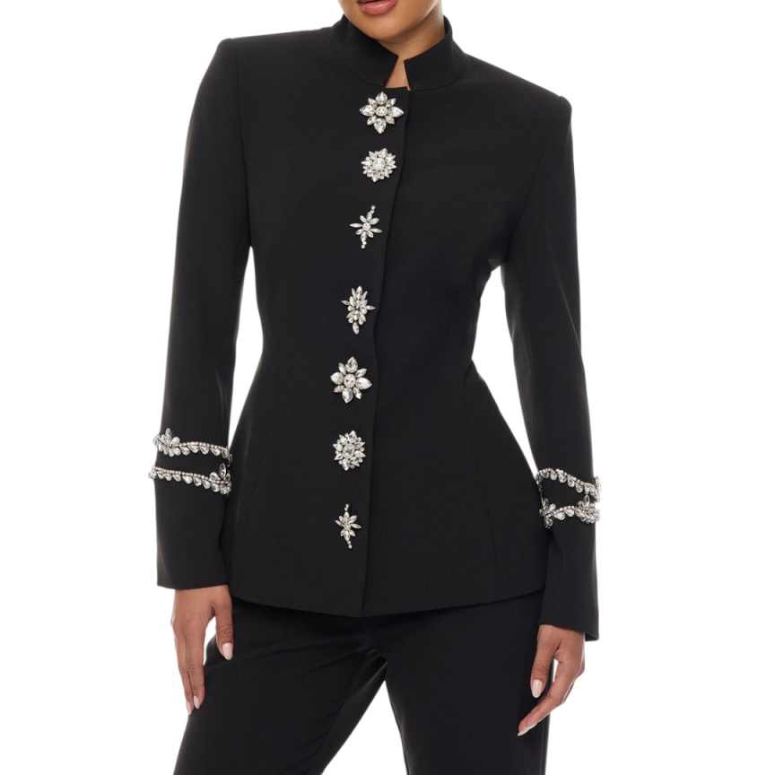 Traje de Pantalón de Cristal p - Women'S Formal Jackets To Wear With Dresses reseña y precio