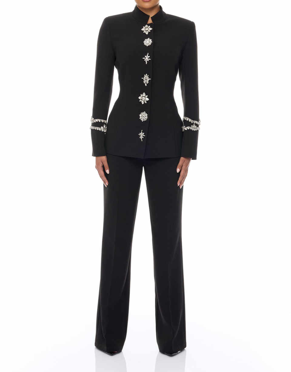 Traje de Pantalón de Cristal p - Women'S Formal Jackets To Wear With Dresses reseña y precio