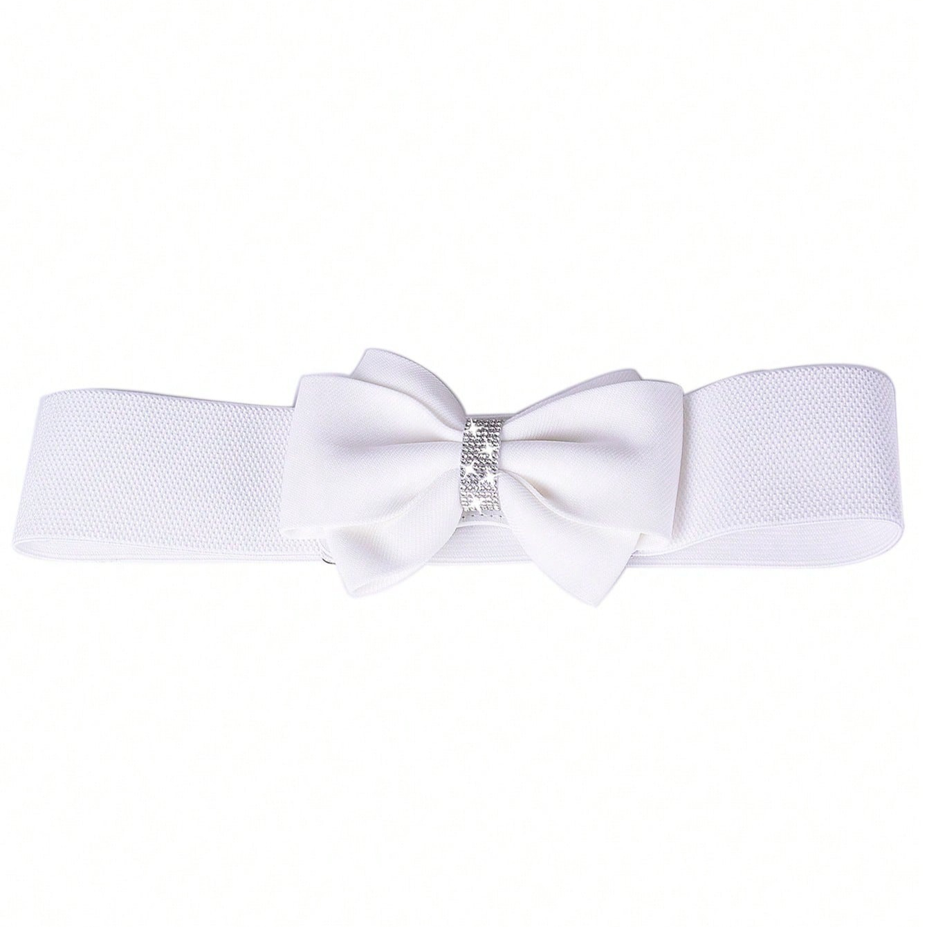 Cinturón blanco con lazo, cint - Formal Wear For Women Xl reseña y precio