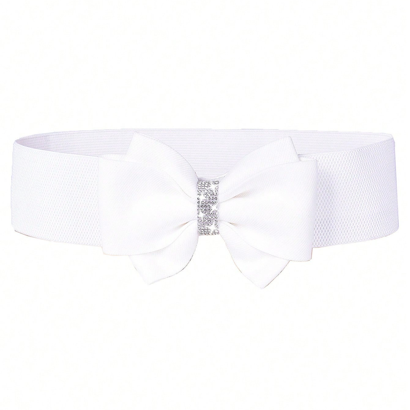 Cinturón blanco con lazo, cint - Formal Wear For Women Xl reseña y precio