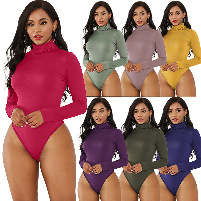 Body de mujer con cuello alto, - Turtleneck Bodysuit Office reseña y precio