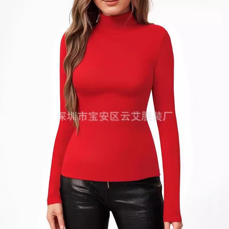 Camiseta de punto de cuello al - Turtleneck Bodysuit Office reseña y precio
