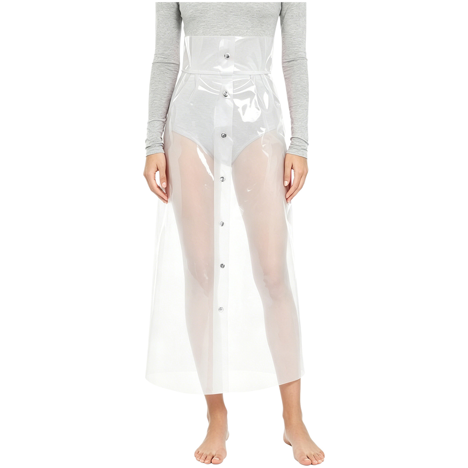 Falda transparente de PVC para - Pencil Skirt Midi reseña y precio