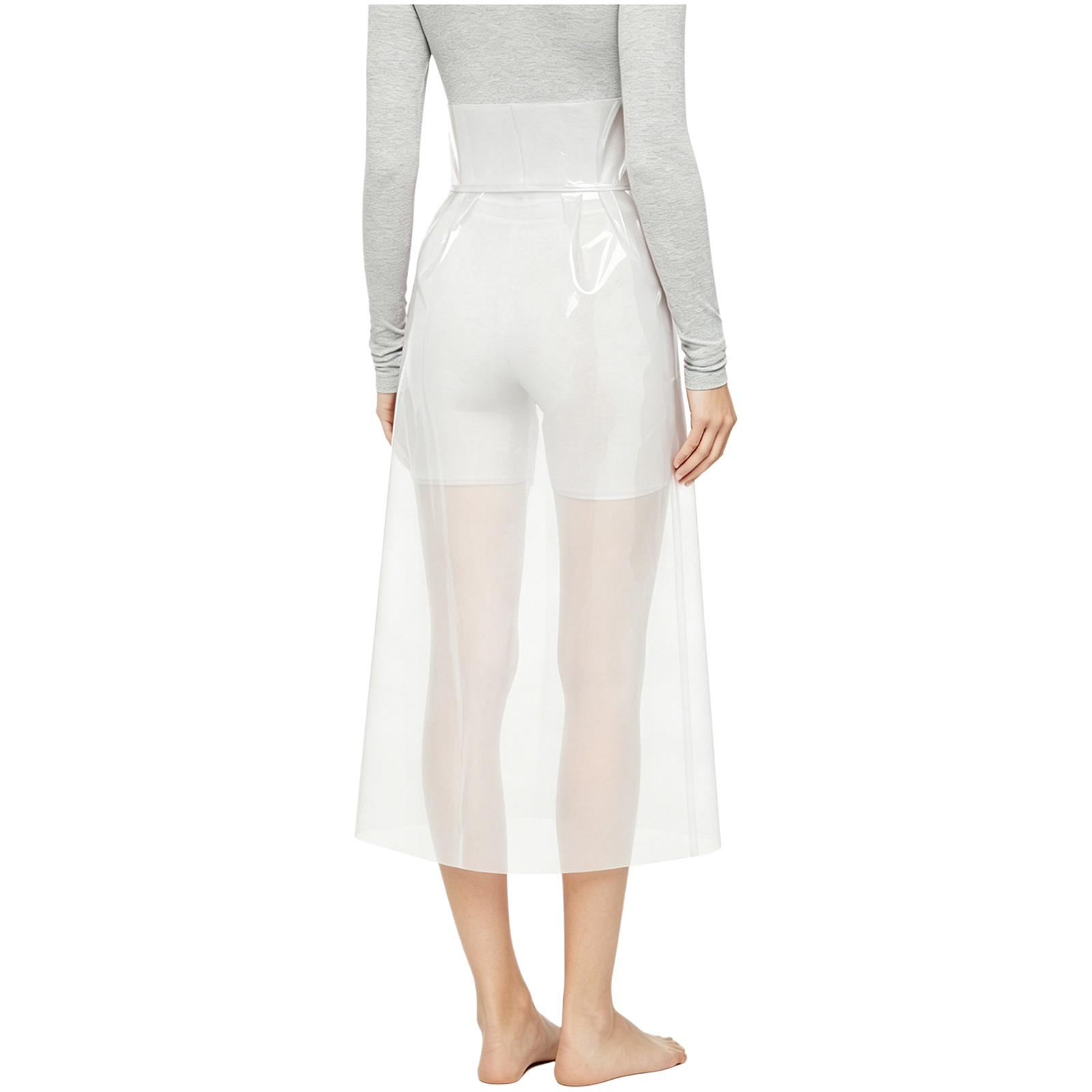 Falda transparente de PVC para - Pencil Skirt Midi reseña y precio
