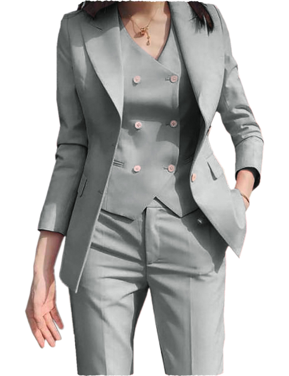 Conjuntos de Tres Piezas de Ch - Women'S Elegant Formal Wear reseña y precio