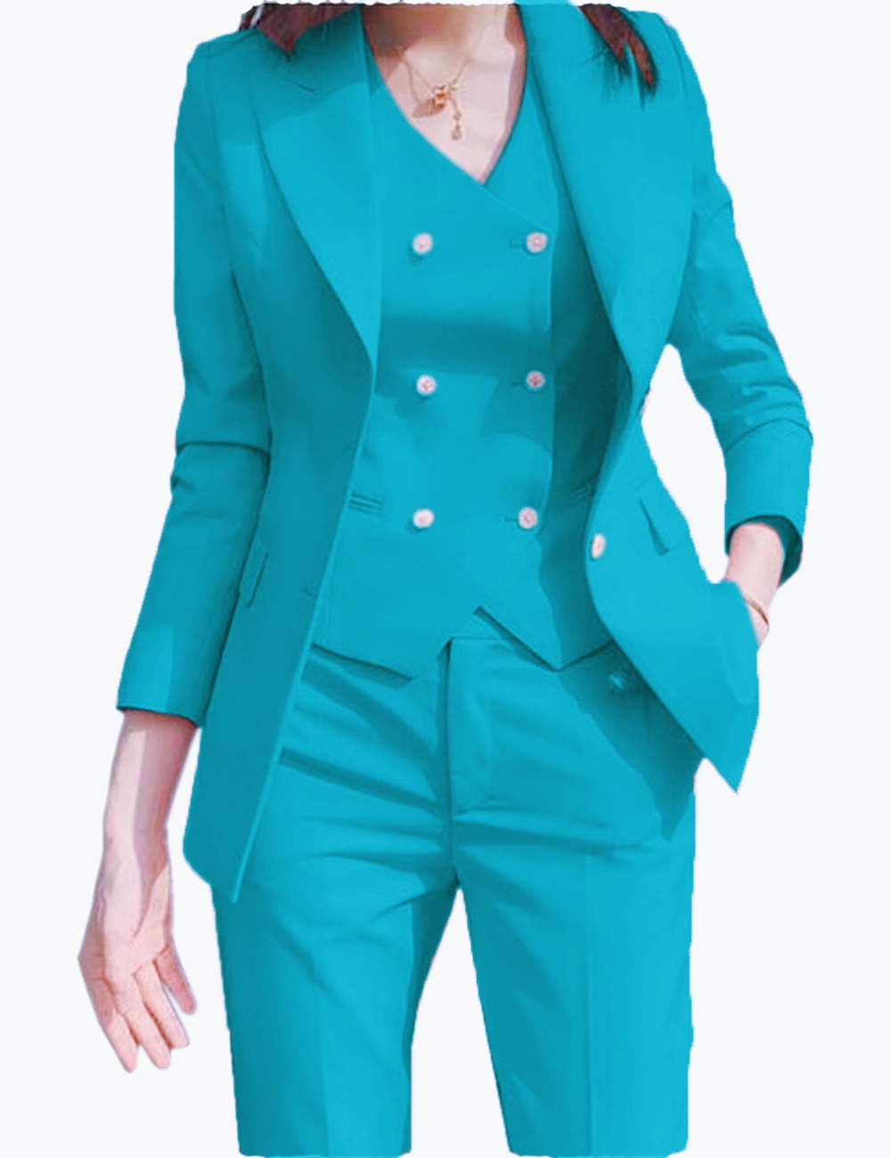 Conjuntos de Tres Piezas de Ch - Women'S Elegant Formal Wear reseña y precio
